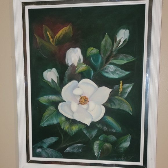 BEAUTIFUL VINTAGE OIL ON CANVAS PAINTING SIGNED BY LISETTE - Picture 4 of 11